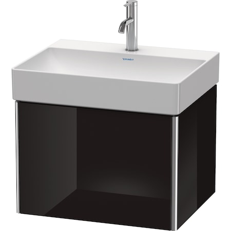 Duravit Xsquare Wall-Mounted Vanity Unit Black High Gloss XS406104040